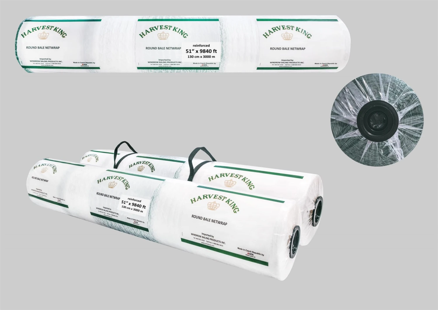 Harvest King Baler Netwrap 51" X 9840' 3 Harvest King Baler Netwrap 51" X 9840'