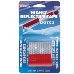 Road Smart DOT-C2 Reflective Tape 2" X 10ft (Red/Silver)
