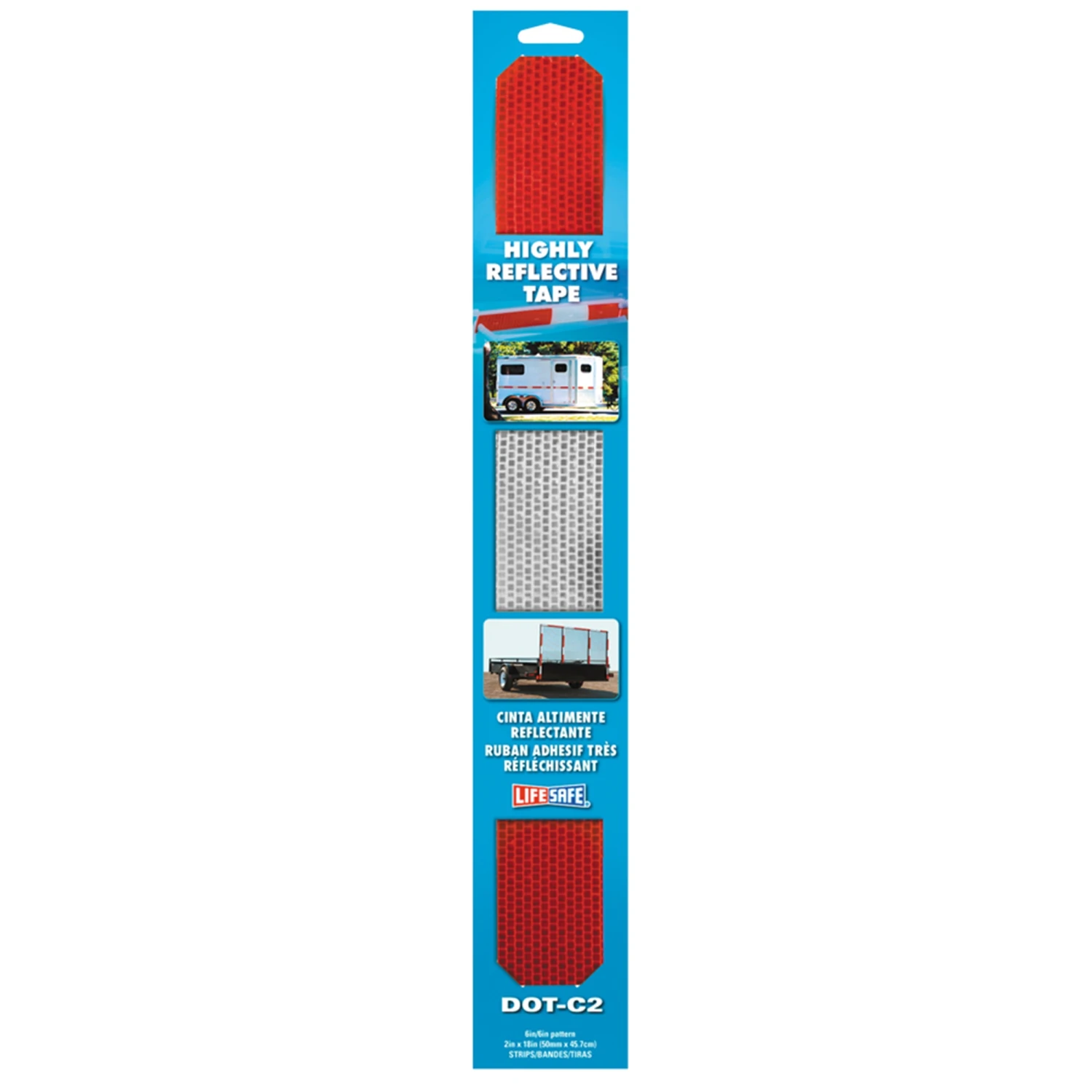 Road Smart DOT-C2 Reflective Strip 2" X 18" 3 Road Smart DOT-C2 Reflective Strip 2" X 18"