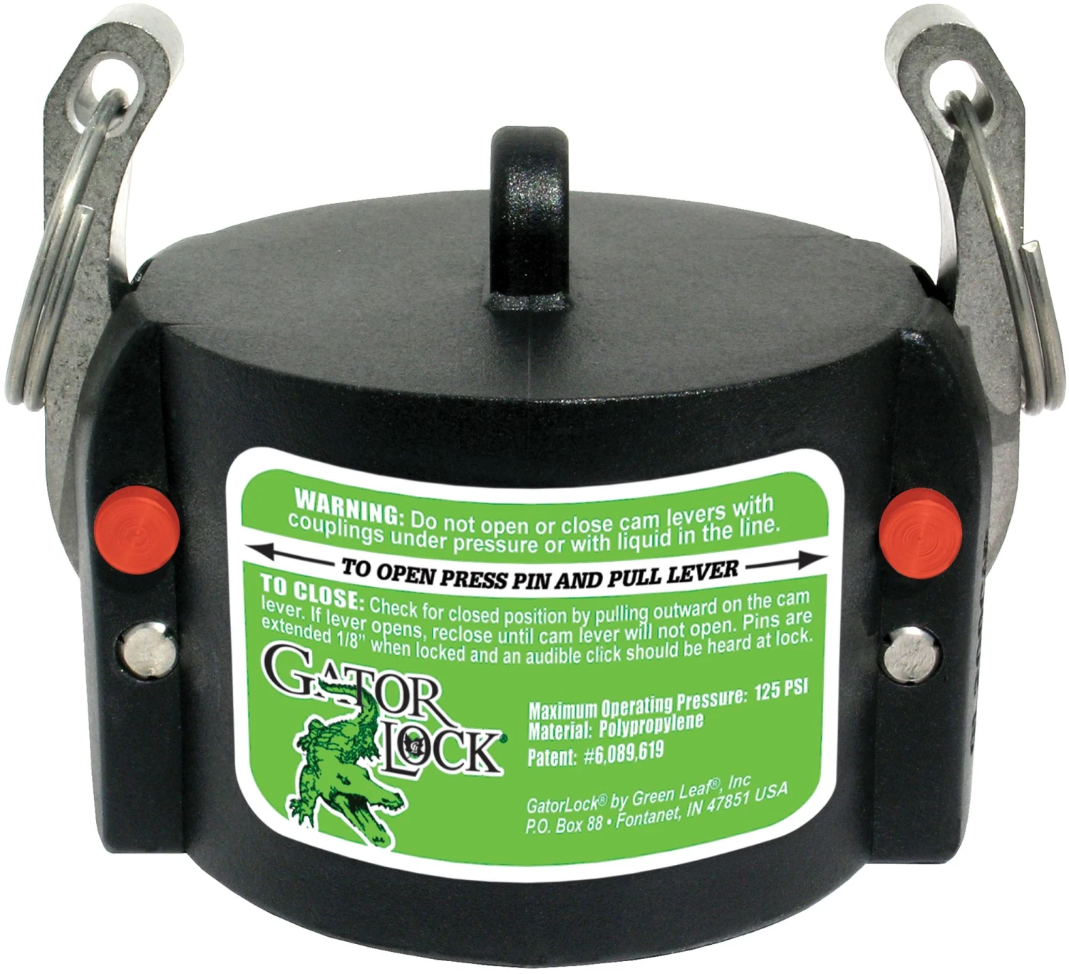 Gator Lock® Quick Coupler, 1-1/2 In., Part CAP 3 Gator Lock® Quick Coupler, 1-1/2 In., Part CAP