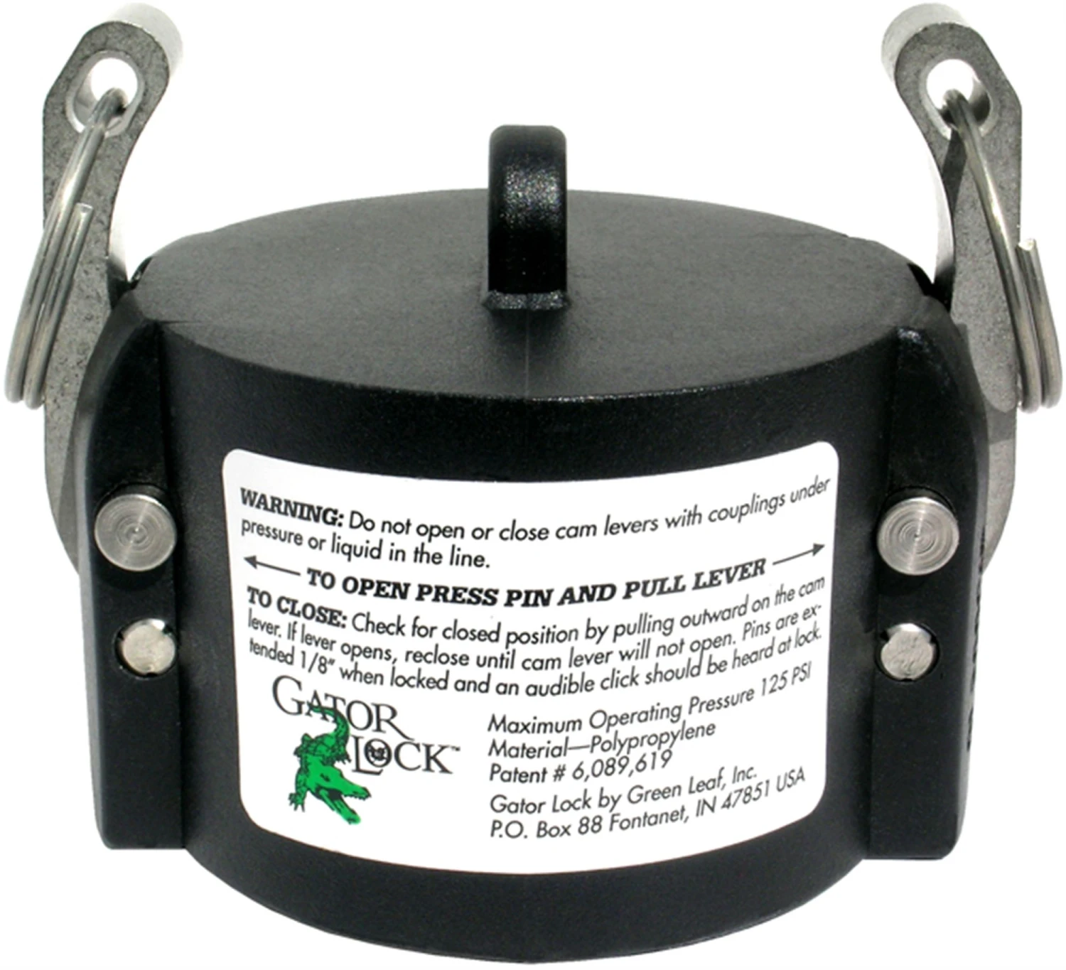 Gator Lock® Camlock Quick Coupler, 3/4 In., Part CAP 3 Gator Lock® Camlock Quick Coupler, 3/4 In., Part CAP