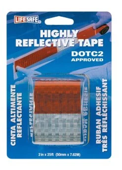 Road Smart DOT-C2 Reflective Tape 2" X 25ft (Red/Silver)