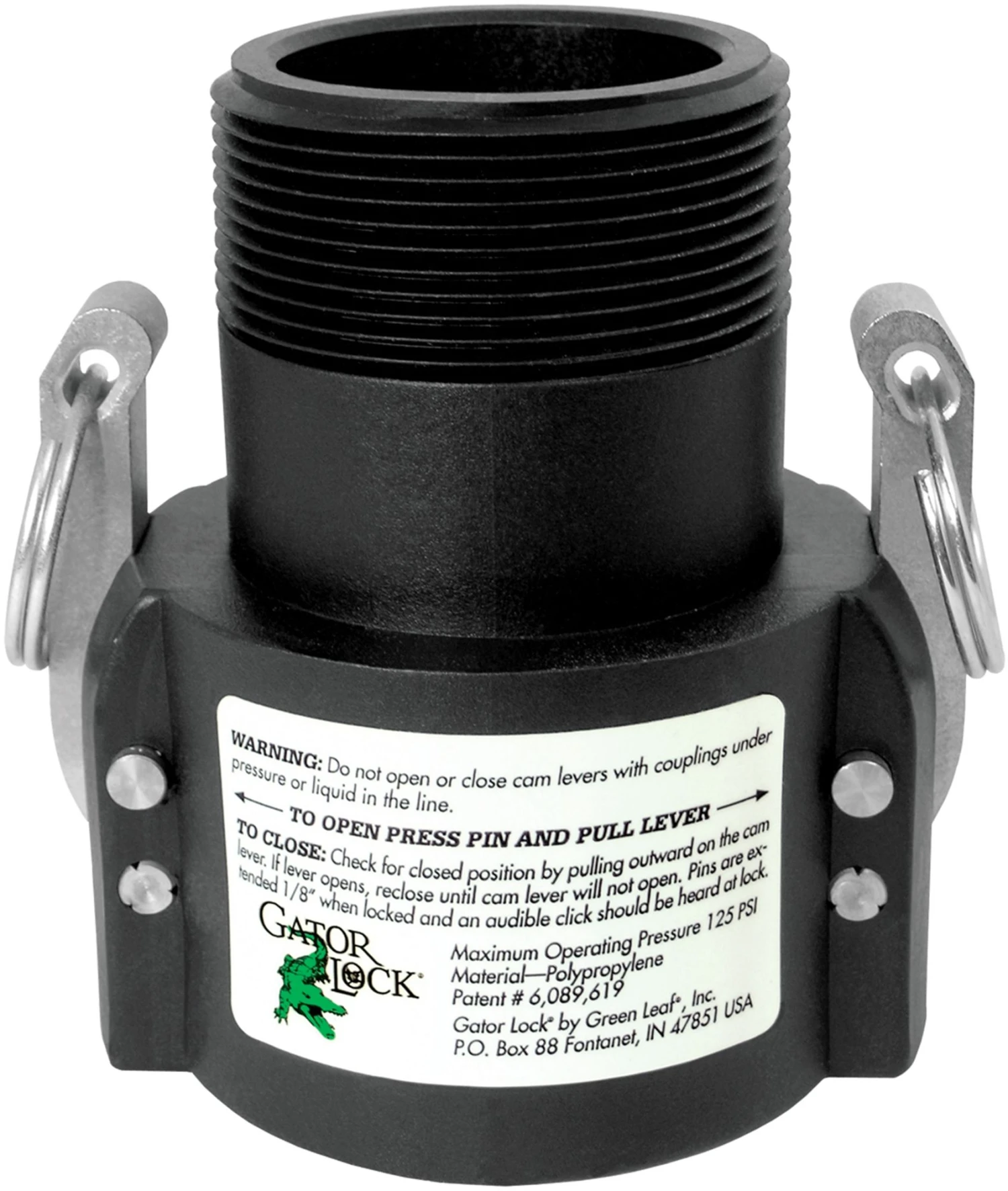 Gator Lock® Camlock Quick Coupler, 3/4 In., Part B 3 Gator Lock® Camlock Quick Coupler, 3/4 In., Part B