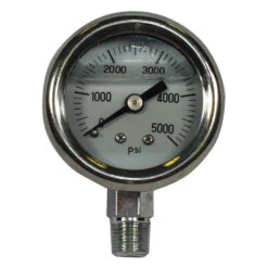 2-1/2" 5000 PSI Glycerine Filled Pressure Gauge